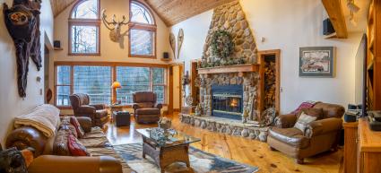 The stunning Lake House in fall